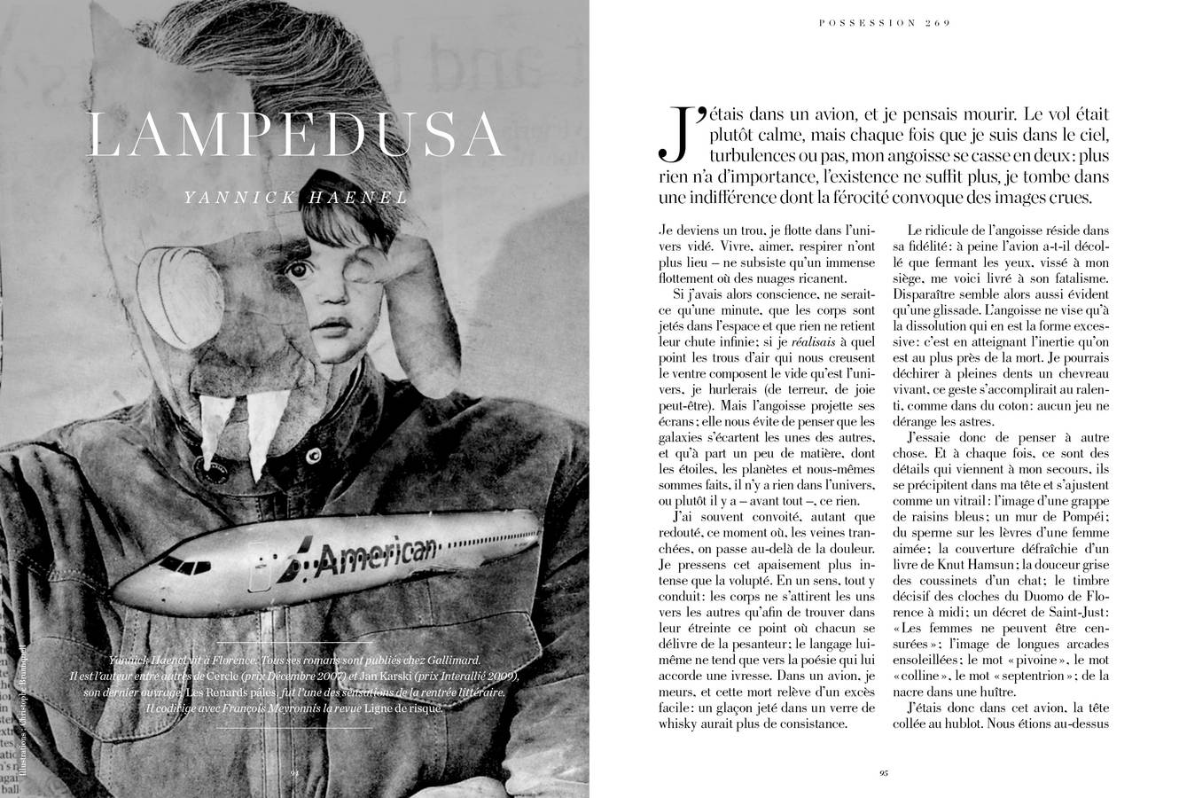 Texte de Yannick Haenel, Lampedusa