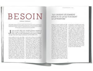 Texte de Gaëlle Obiégly, Besoin