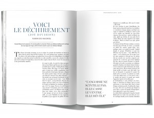 Texte de Yannick Haenel, Voici le déchirement (Joy Division)