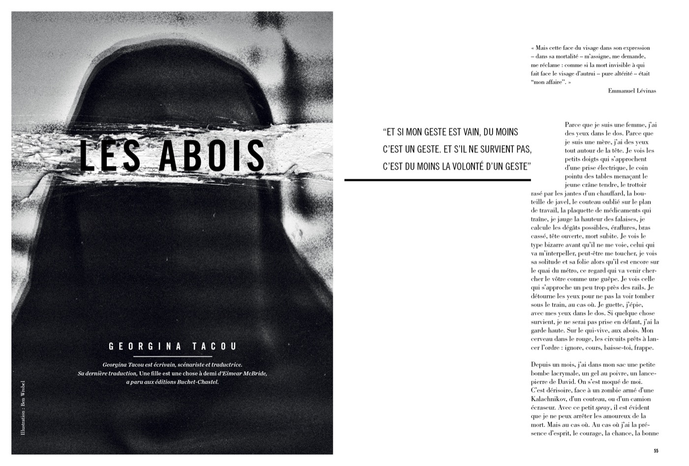 Texte de Georgina Tacou ; Les Abois