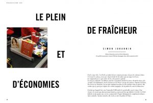 Texte de Simon Johannin, Le plein de fraicheur et d’économie
